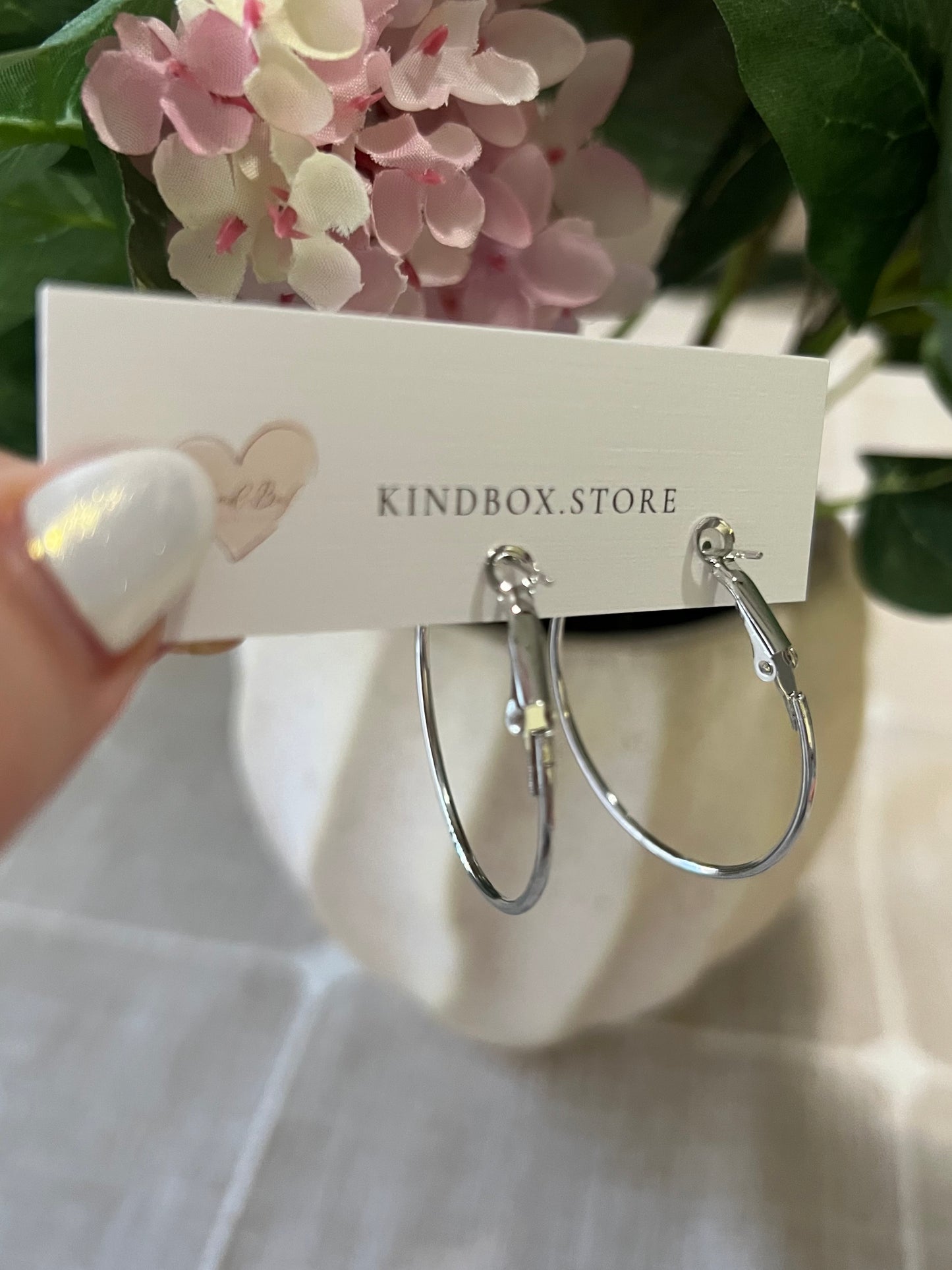 Earrings: Small Thin Hoops