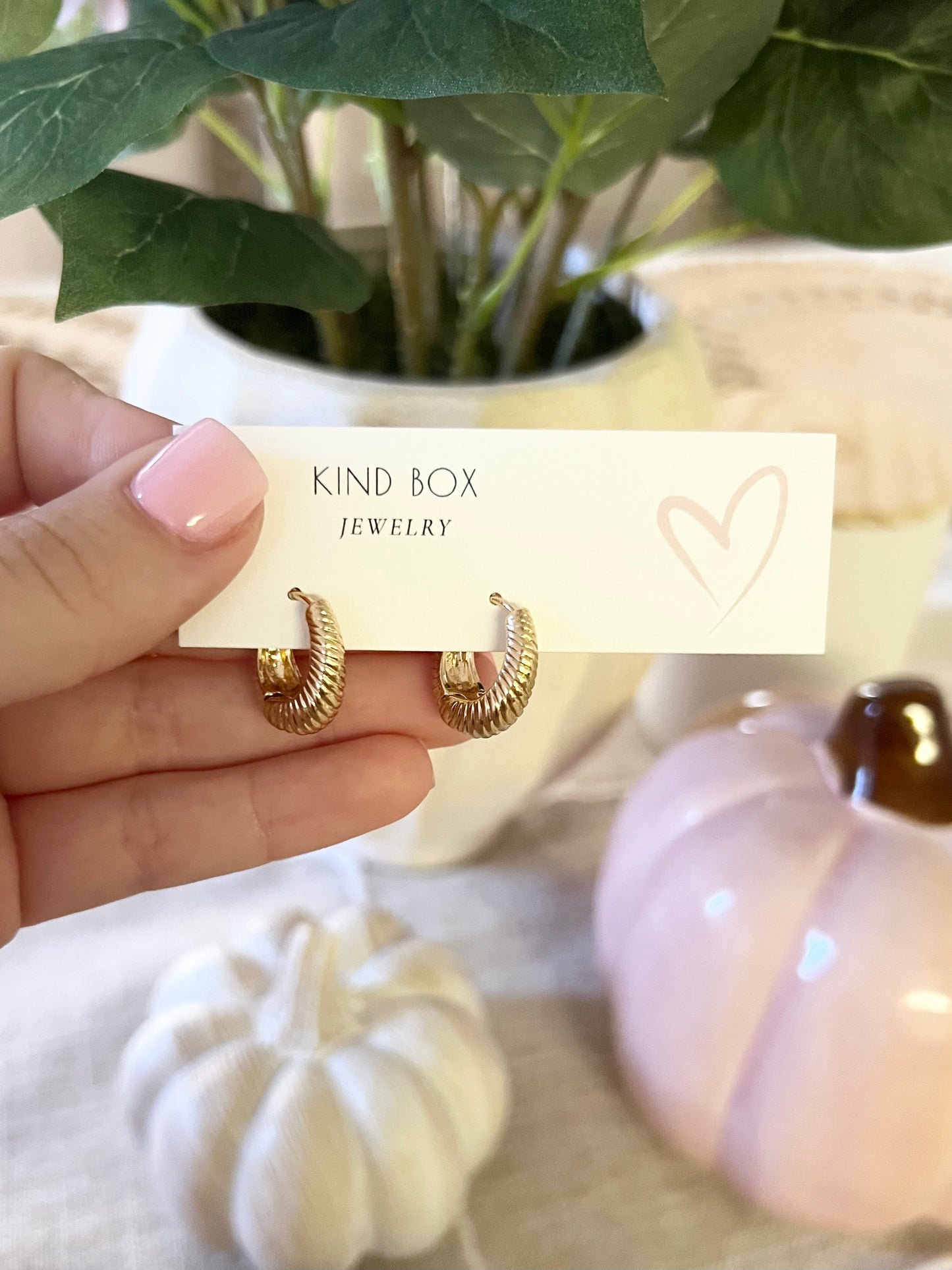 Earrings: clean girl
