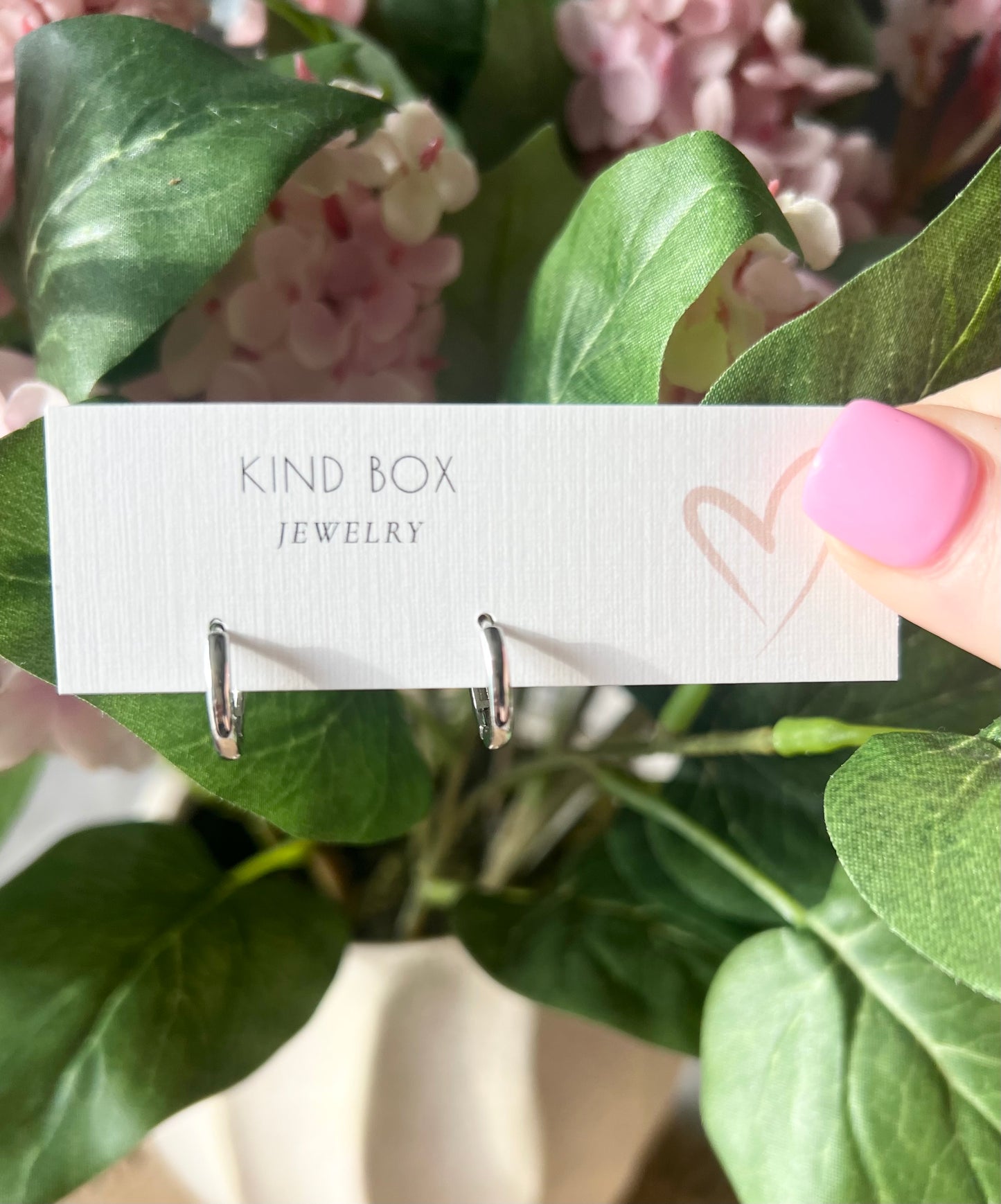 Earrings: Silver Basic Girl Hoops