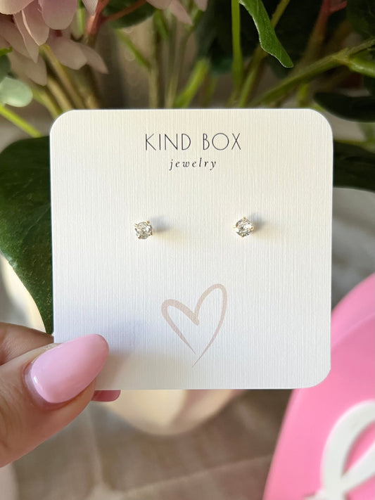 Earrings: 14K Plated Gold Diamonds