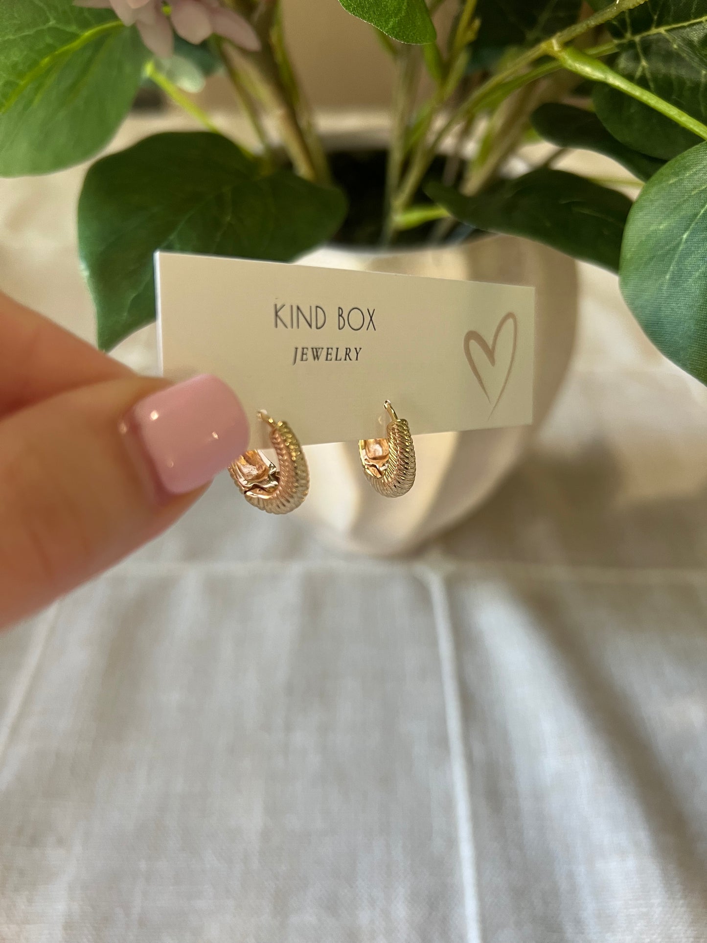 Earrings: Clean Girl Gold Hoops