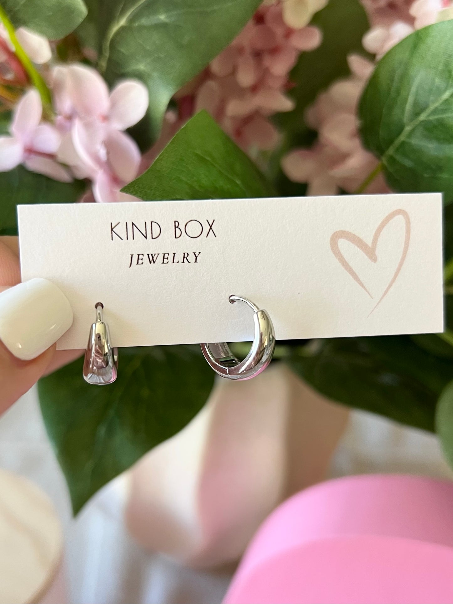 Earrings: Silver Plated Hoops