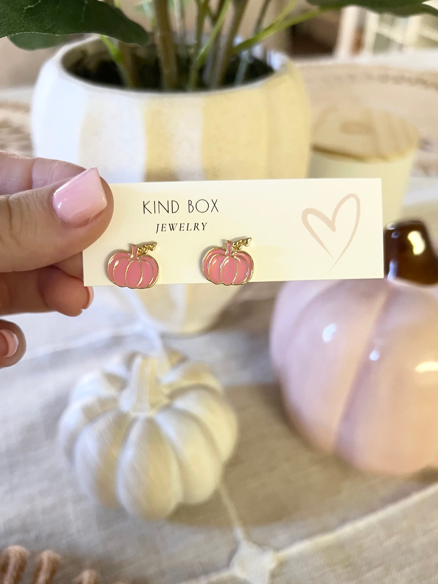 Earrings: the cutest pumpkins