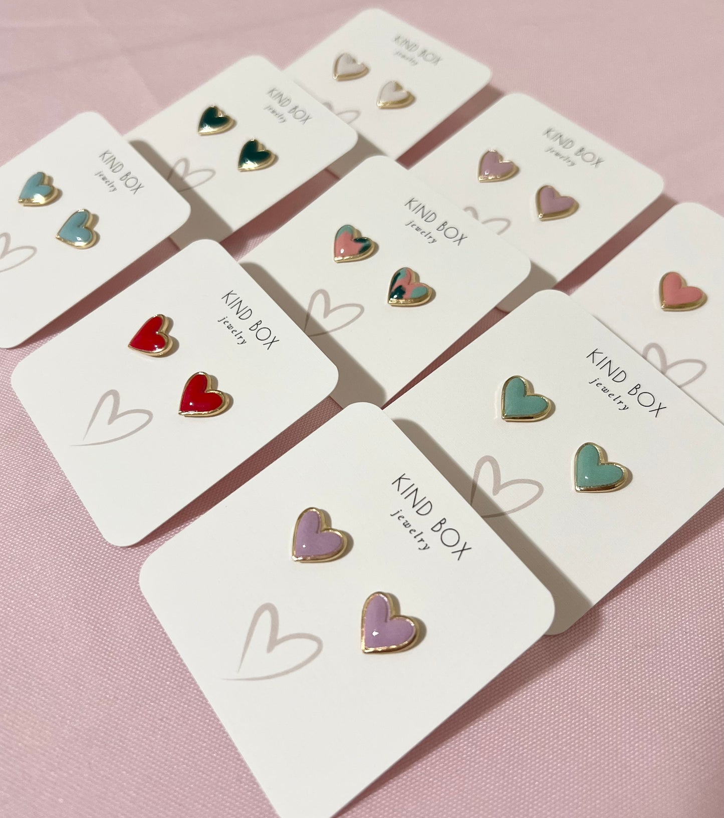 Valentines Earrings: Red Hearts