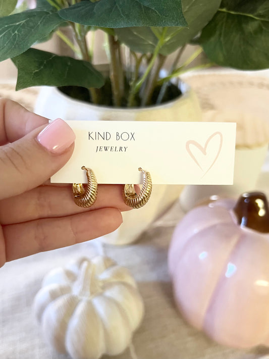 Earrings: clean girl