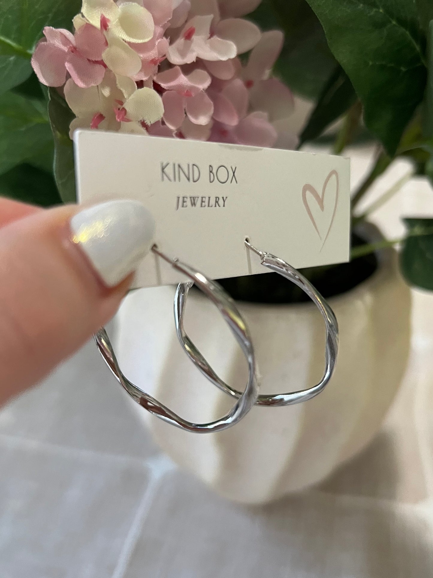 Earrings: Silver Twirl Earrings