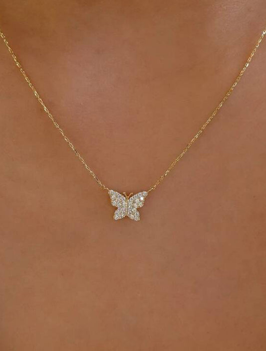 Necklace: Butterfly Diamonds