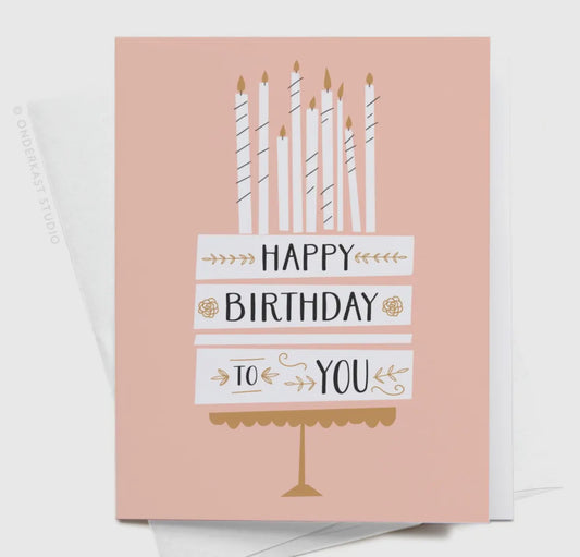 Card: Happy Birthday To You Cake