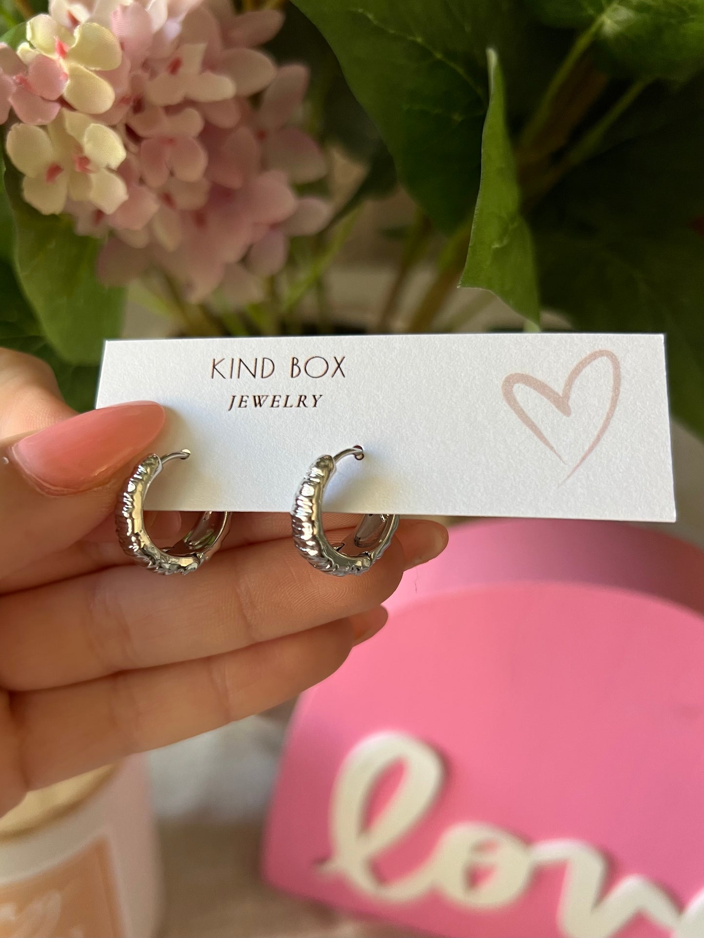 Earrings: Silver Plated Hoop Earrings