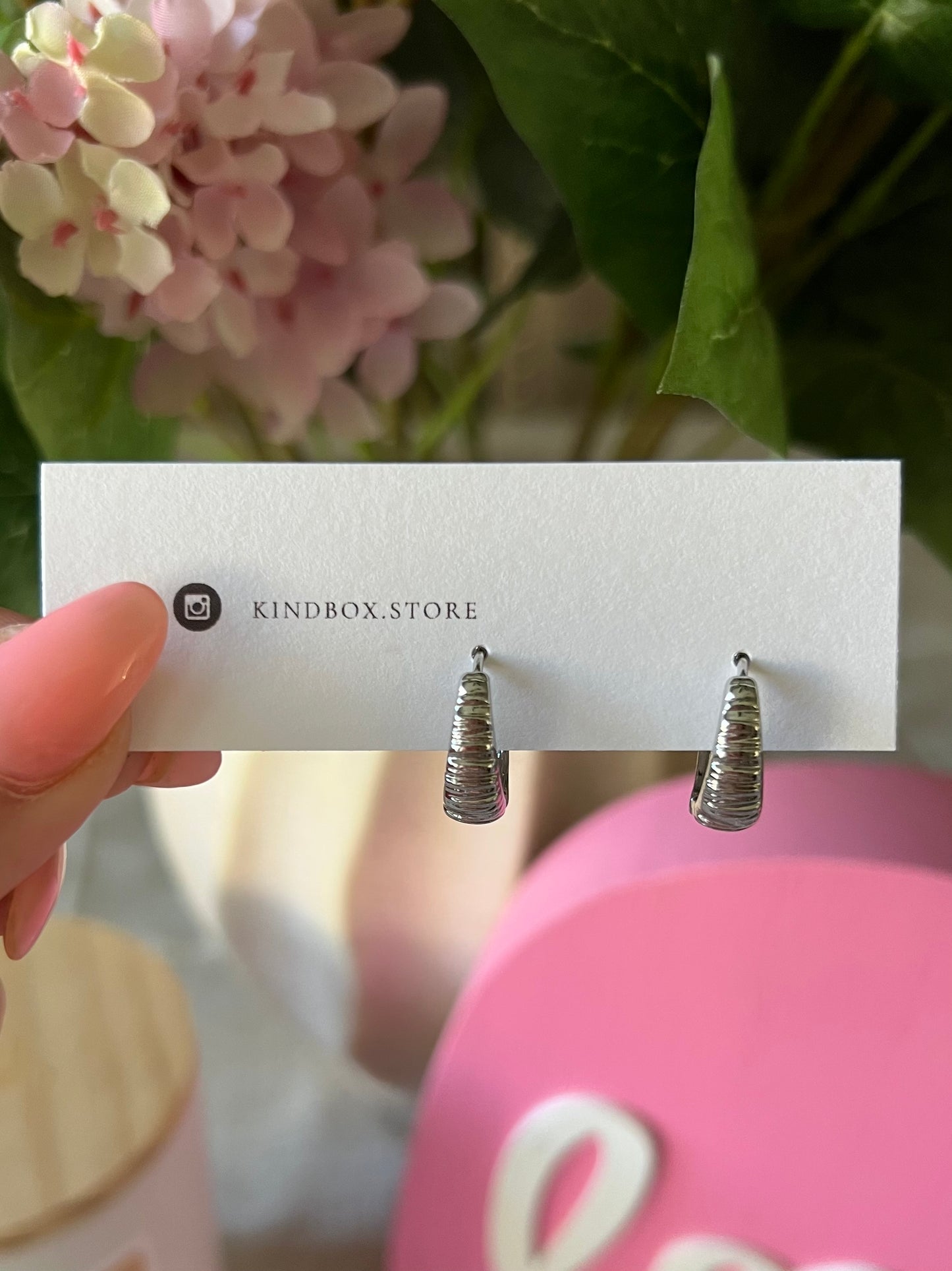 Earrings: Silver Plated Hoop Earrings