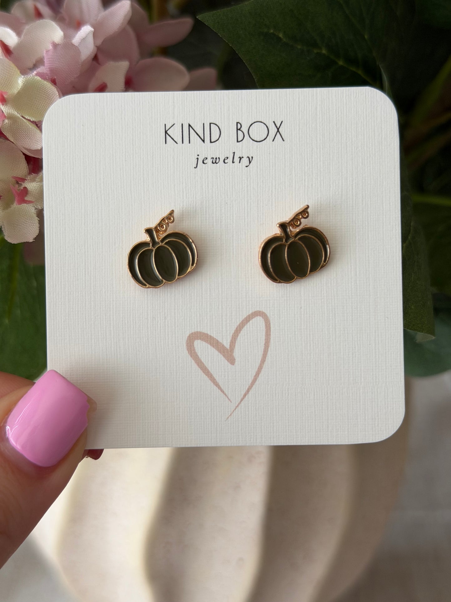 Fall Pumpkin Patch Stud Earrings
