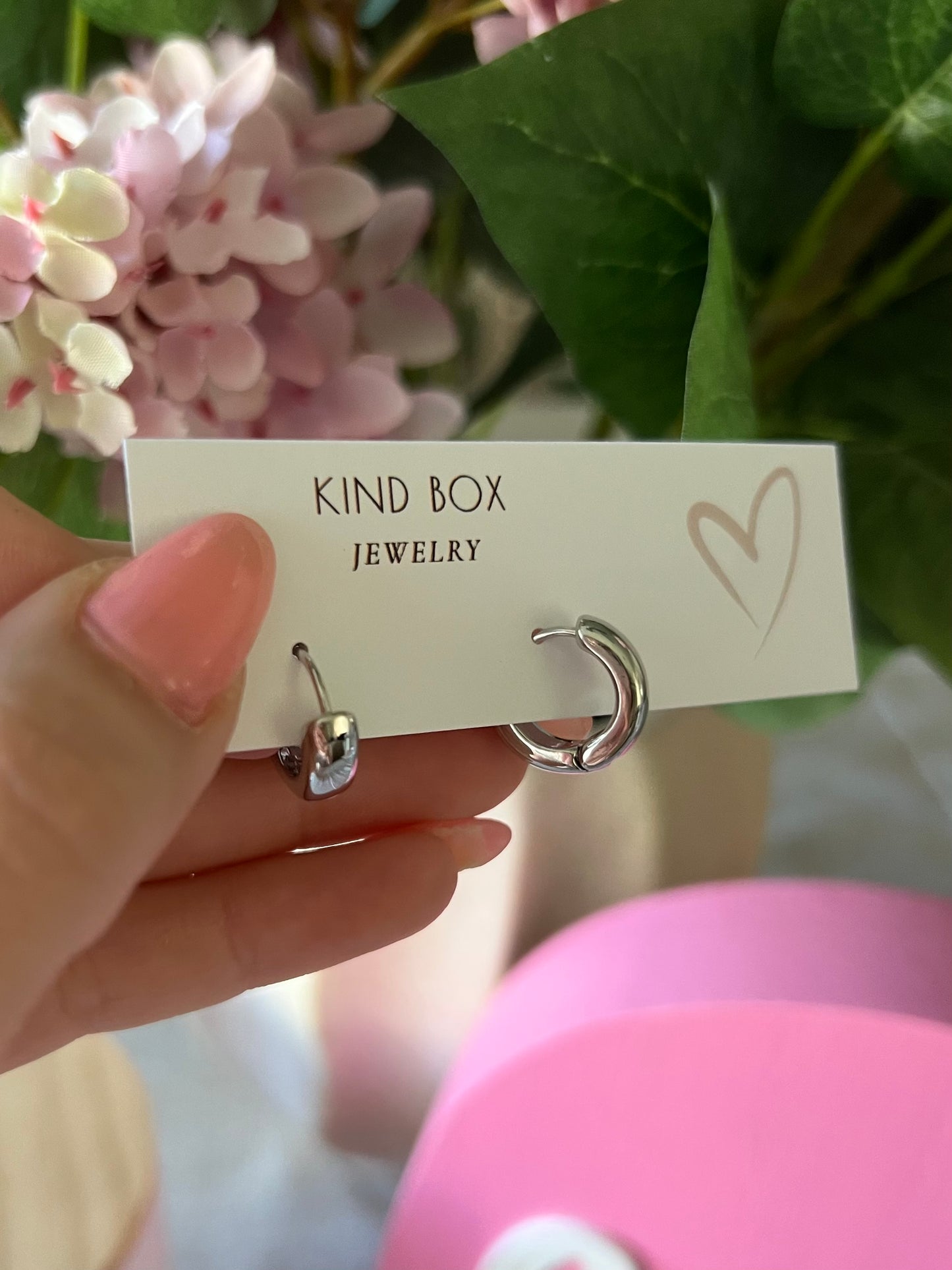 Earrings: Silver Plated Huggie Hoops