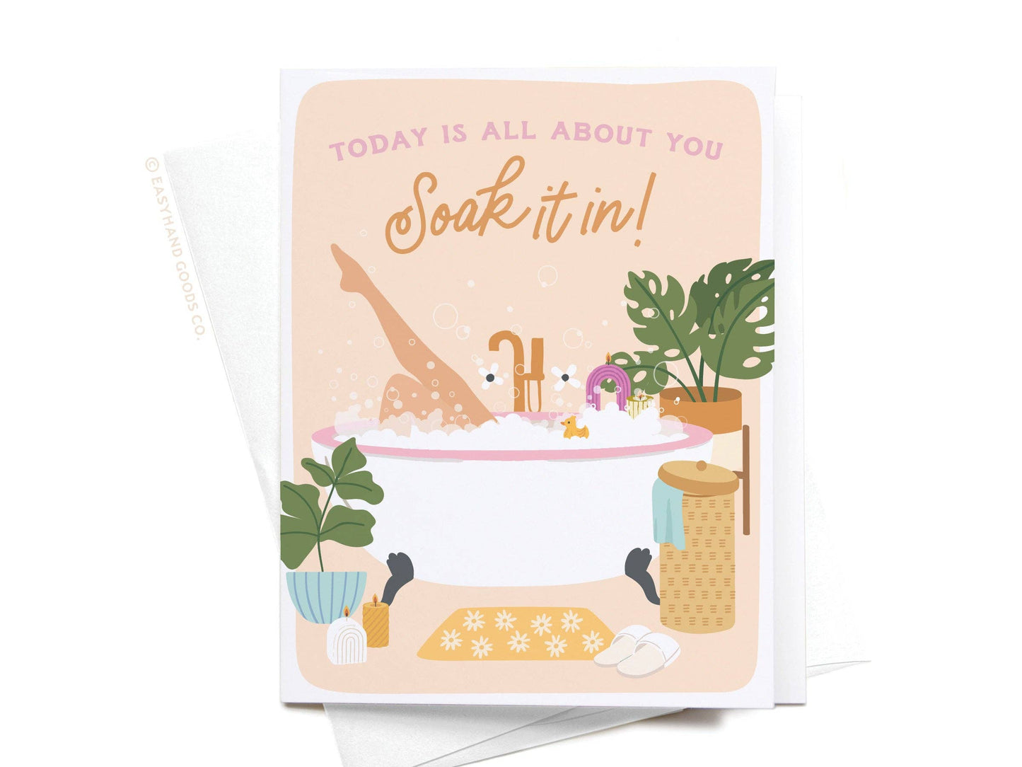 Card: Soak It In Bubble Bath Greeting Card