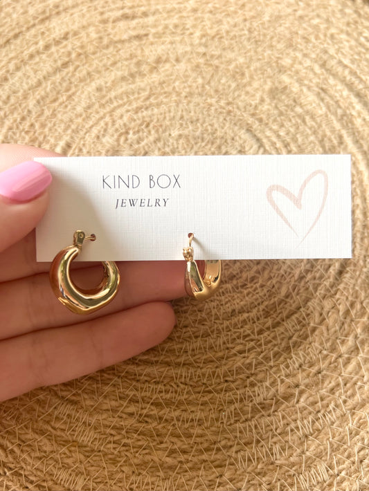 Earrings: Clean Girl Hoops
