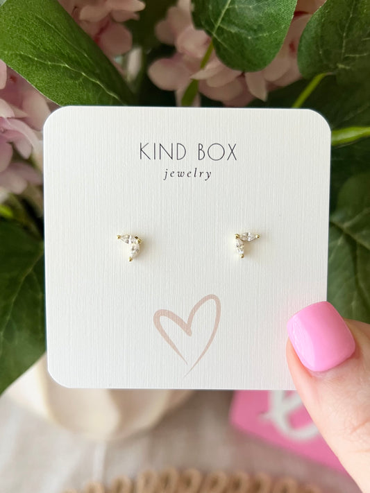 Earrings: Mermaid Tail - 14k gold plated