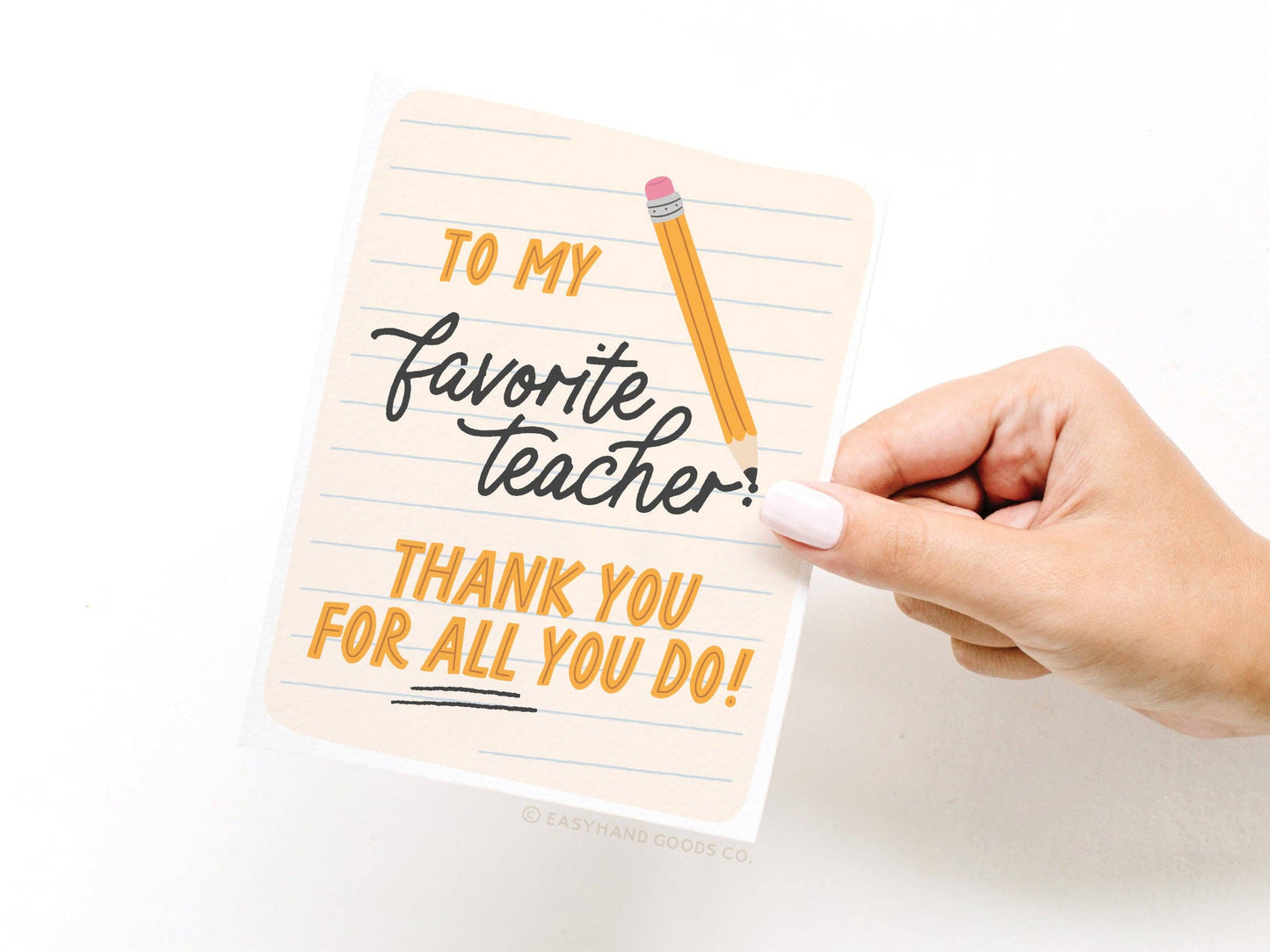Card: To My Favorite Teacher Greeting Card