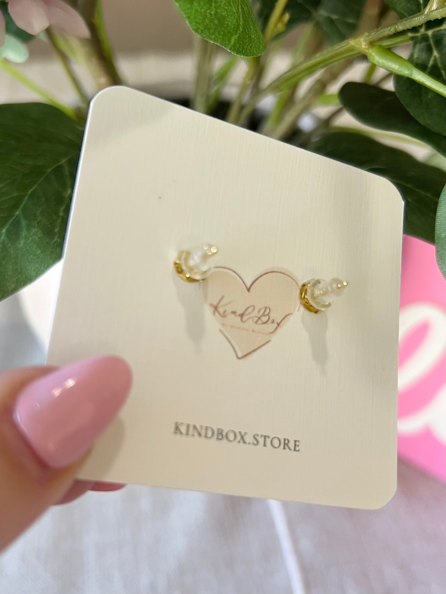 Earrings: 14K Plated Gold Stud