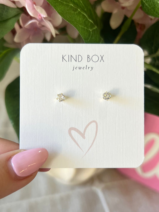 Earrings: 14K Plated Gold Everyday Diamonds