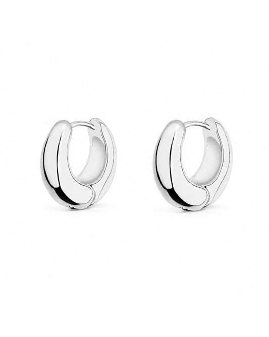 Chunky Huggie Hoop Earrings