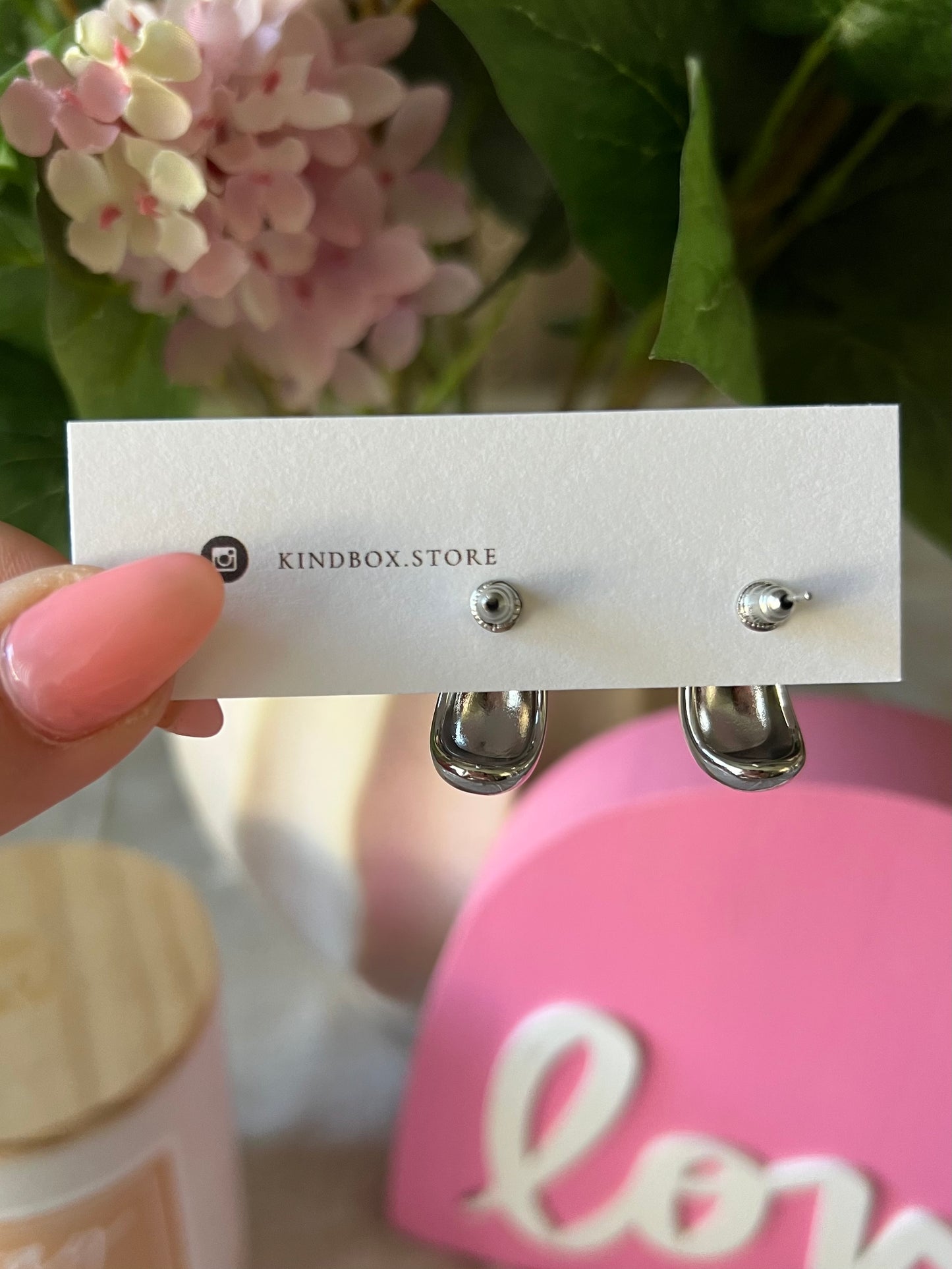Earrings: Silver Plated Stud Earrings