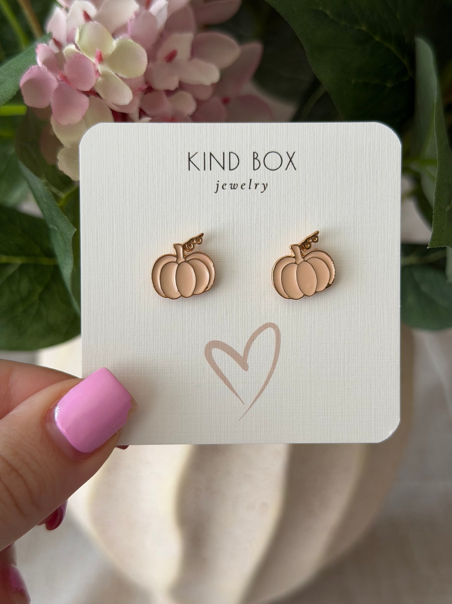 Fall Pumpkin Patch Stud Earrings