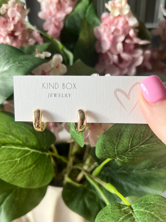 Earrings: Simple Mini Gold Hoops