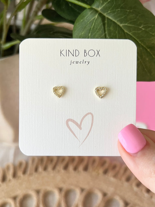 Earrings: Diamond Hearts