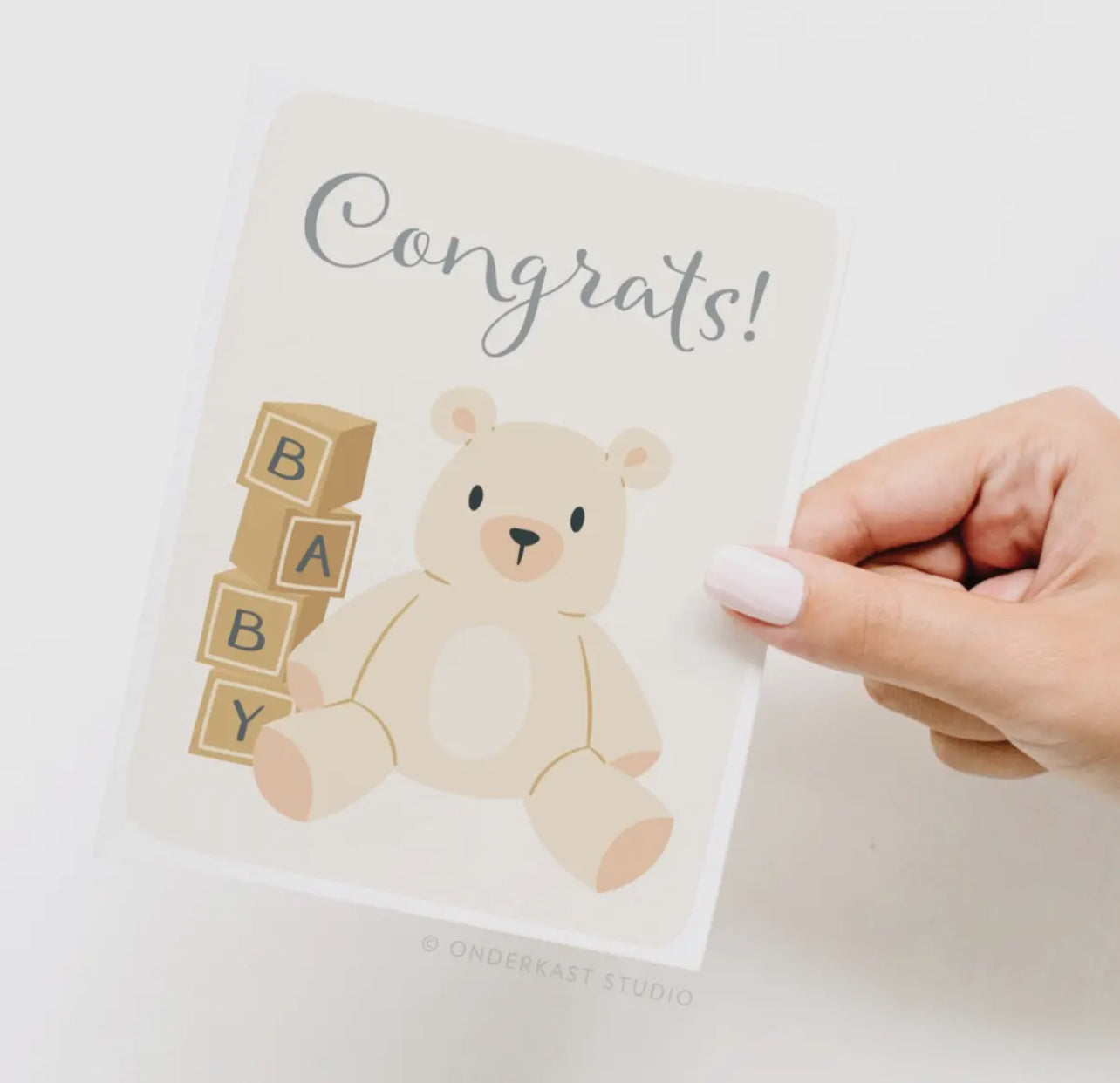 Card: Congrats! Teddy Baby