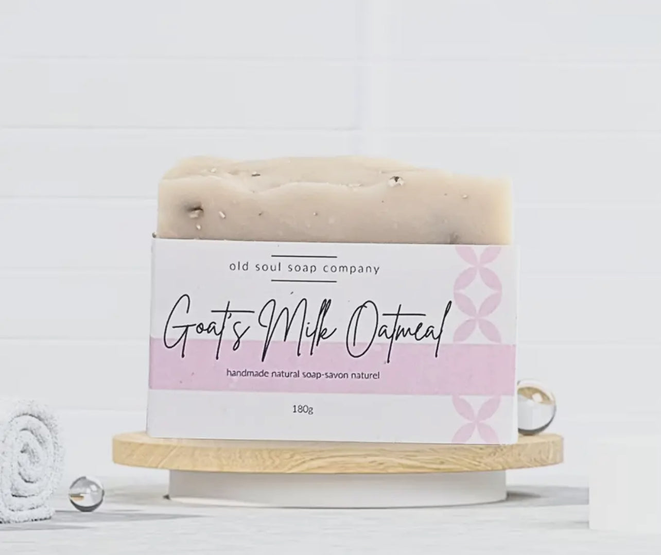 Hand Crafted Soap: Goats Milk Oatmeal