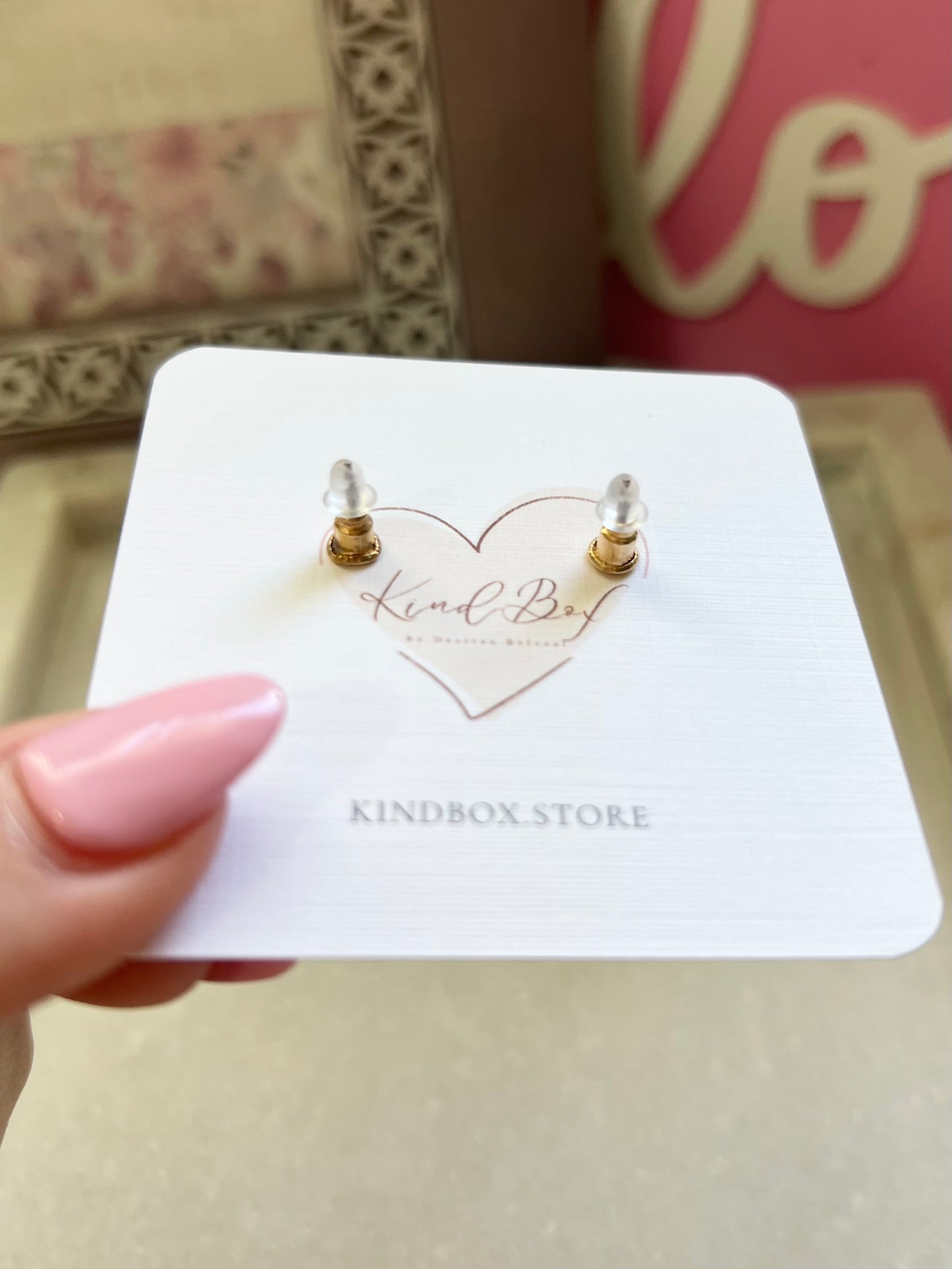 Earrings: Pink Butterflies