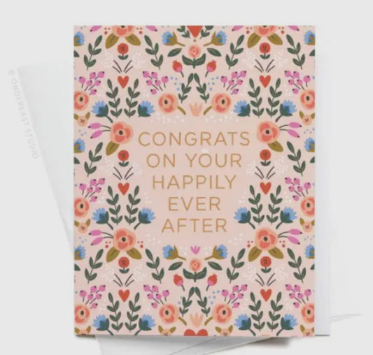 Card: Congrats on your happily ever after