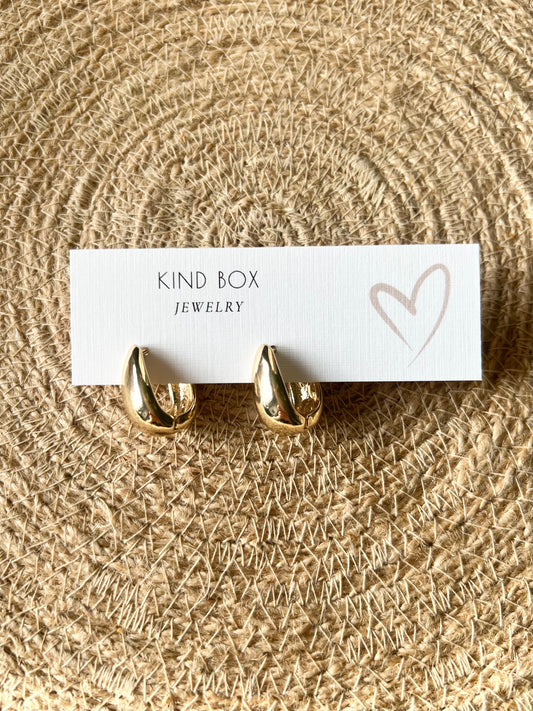 Earrings: Everyday Gold Hoops