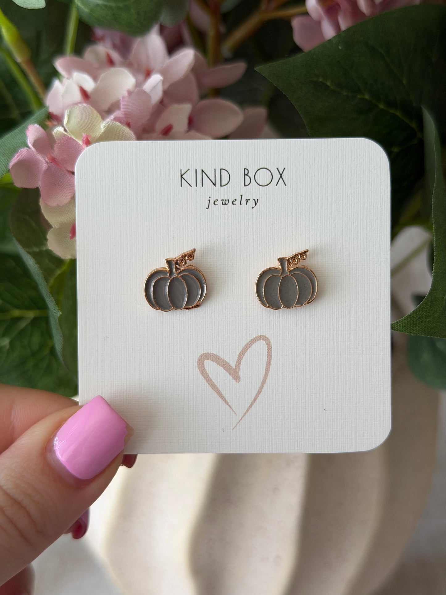 Fall Pumpkin Patch Stud Earrings