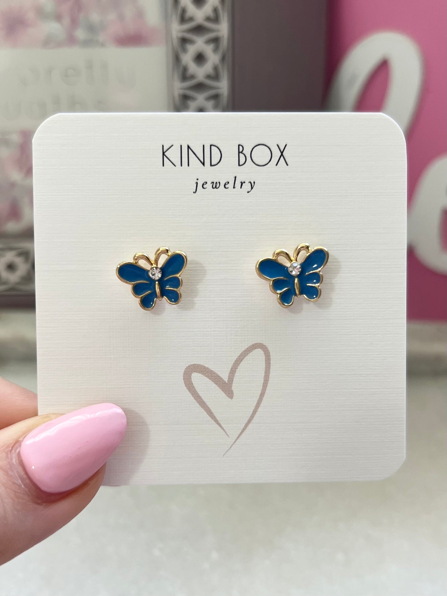 Earrings: Blue Butterfly Earrings