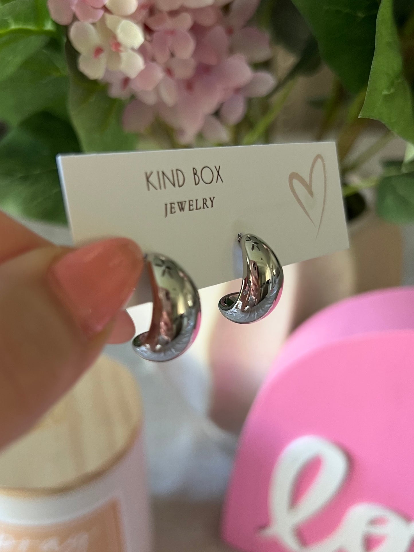 Earrings: Silver Plated Stud Earrings