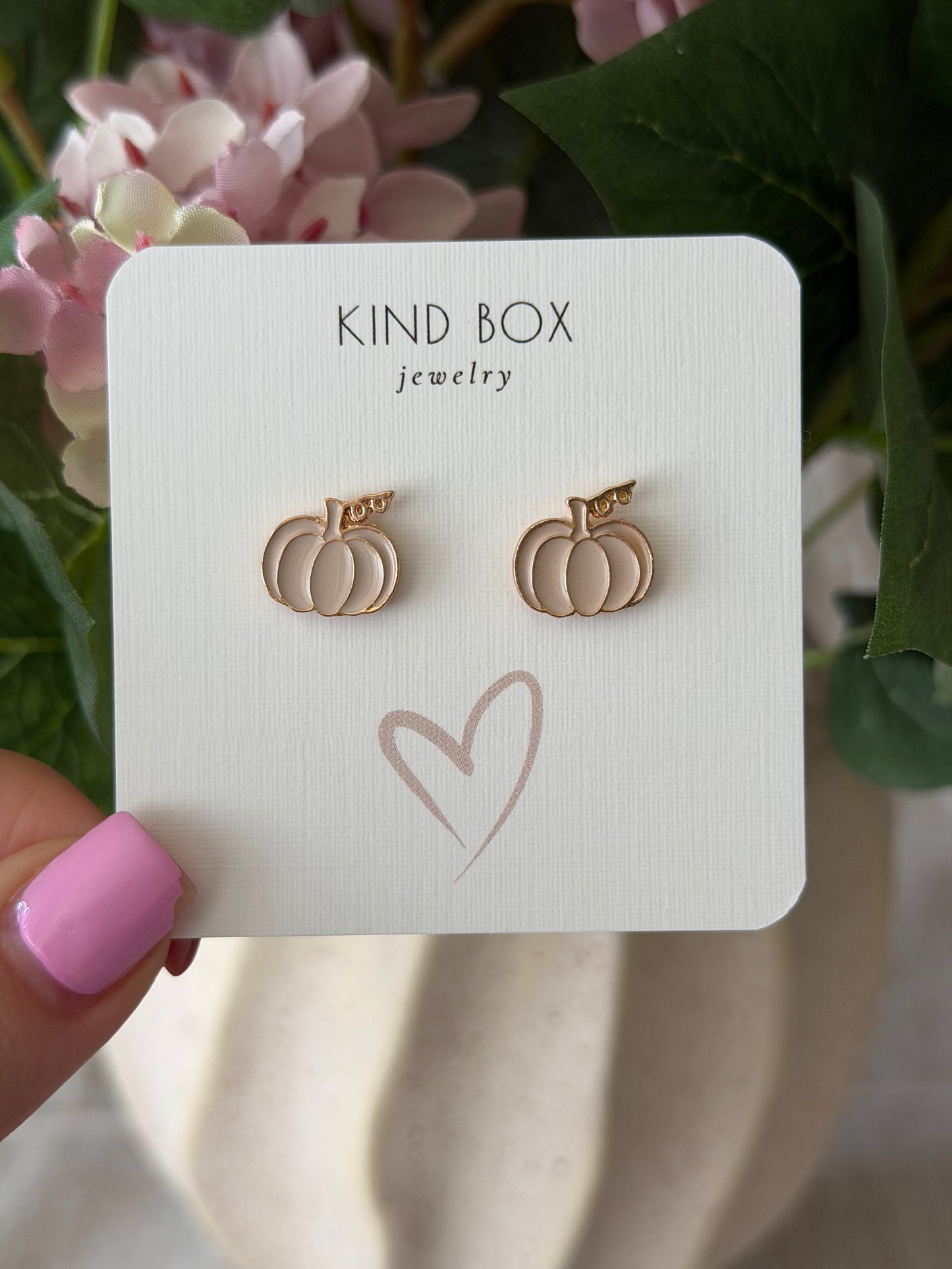 Fall Pumpkin Patch Stud Earrings