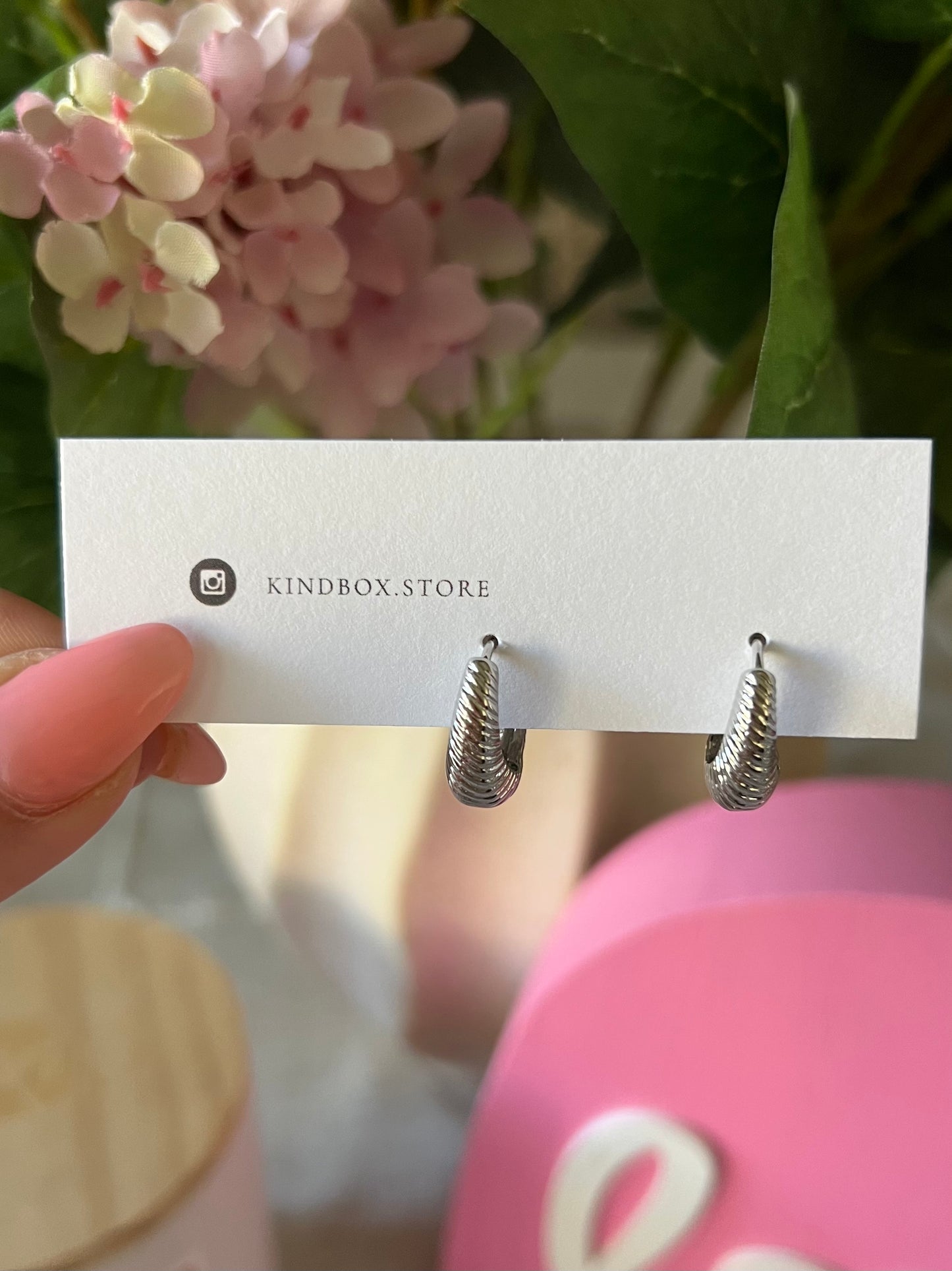 Earrings: Silver Plated Hoop Earrings