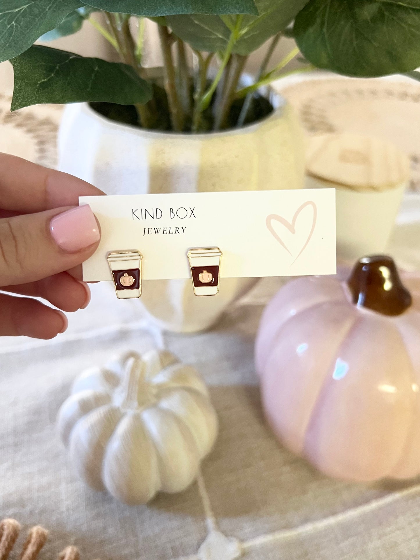 Earrings: coffee please