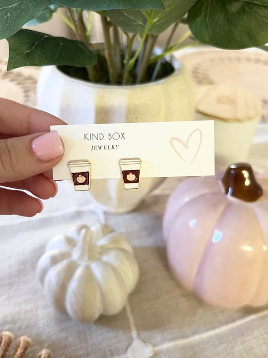 Earrings: coffee please