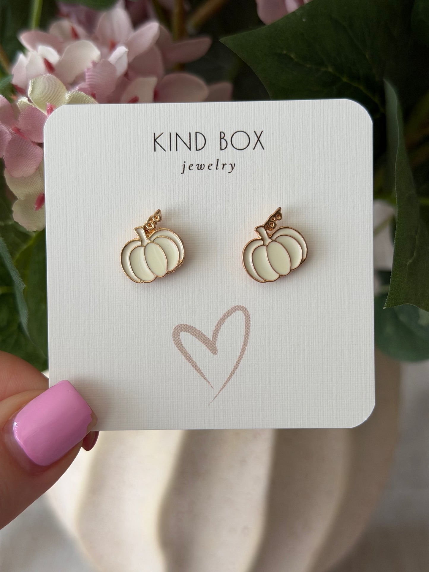 Fall Pumpkin Patch Stud Earrings