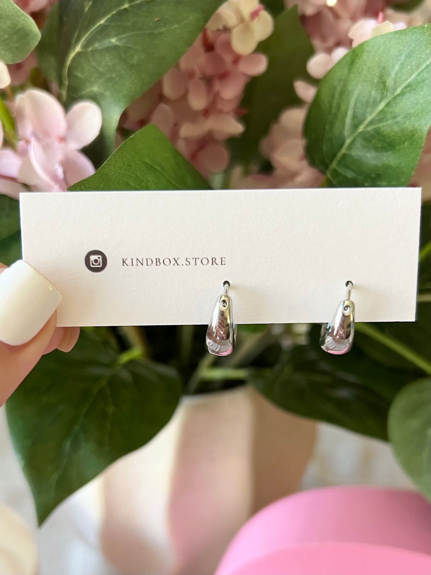 Earrings: Silver Plated Hoops