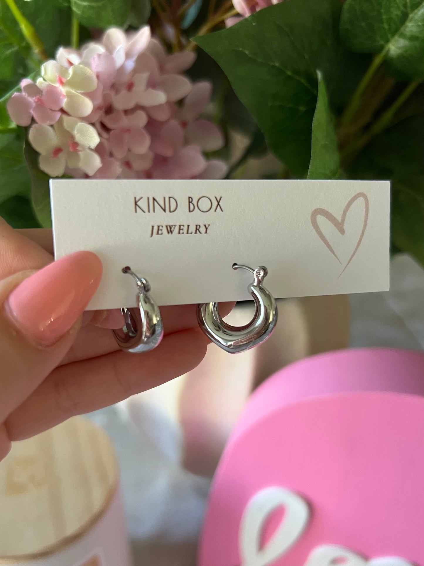 Earrings: Silver Plated Clean Girl Hoops