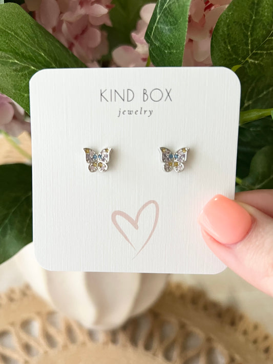 Earrings: Butterflies (twist back)