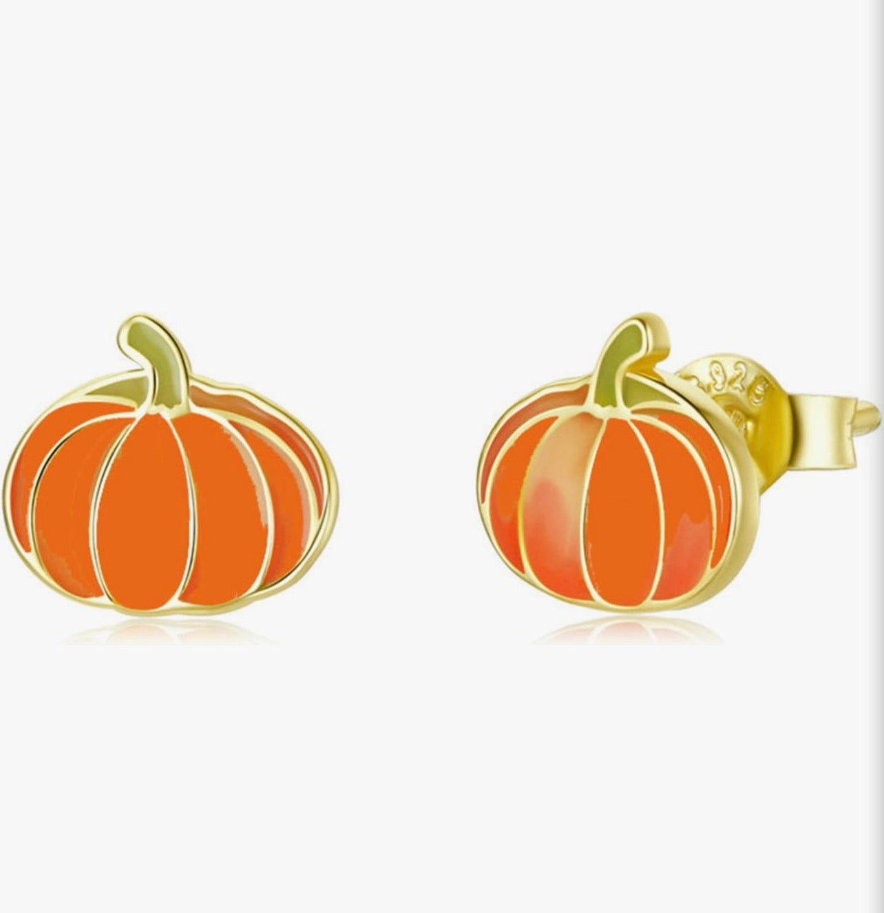 Fall Pumpkin Stud Earrings