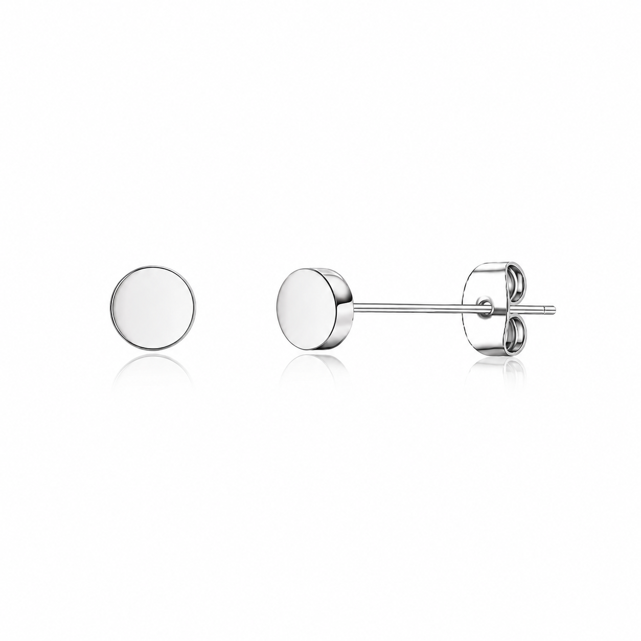 Flat Stud Earrings